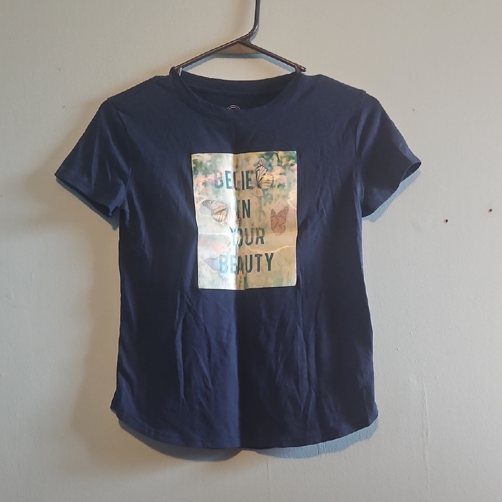 Wonder Nation Navy Blue Short Sleeve Tee